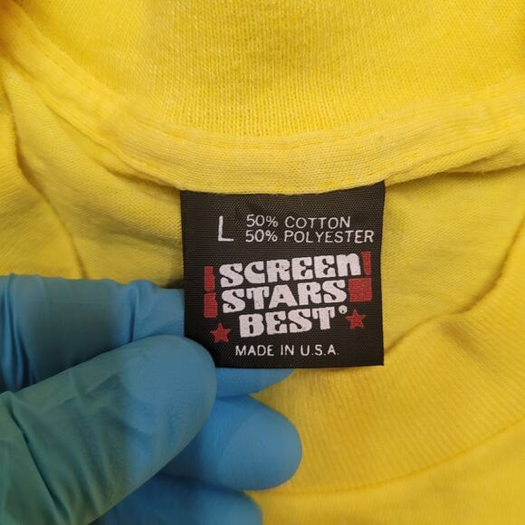 VTG 1990 Red Oak Lowell Davis T-Shirt M Screen Stars BEST Single Stitch Folk Art - Picture 7 of 7